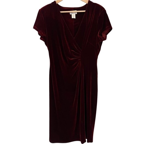 Vtg Robbie Bee Velvet Dress Size 14  Y2K Whimsigoth Fairygrunge Made In USA - Picture 1 of 6